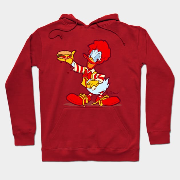 RONALD MCDONALD DUCK Hoodie by beastpop